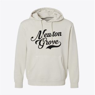 Newton Grove North Carolina Vintage Team Pigment-Dyed Hoodie