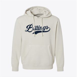 Billings Oklahoma Vintage Team Pigment-Dyed Hoodie
