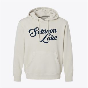 Schroon Lake New York Vintage Team Pigment-Dyed Hoodie