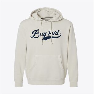 Bay Port Michigan Vintage Team Pigment-Dyed Hoodie