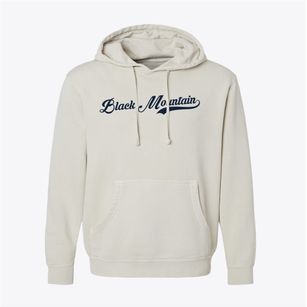 Black Mountain North Carolina Vintage Team Pigment-Dyed Hoodie