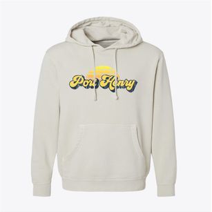 Port Henry New York Sublime Sunset Pigment-Dyed Hoodie