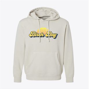 Birch Bay Washington Sublime Sunset Pigment-Dyed Hoodie