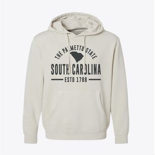  South Carolina Motto Pigment-Dyed Hoodie