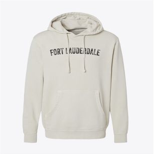 Fort Lauderdale Florida Timeless Retro Pigment-Dyed Hoodie