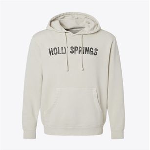 Holly Springs North Carolina Timeless Retro Pigment-Dyed Hoodie