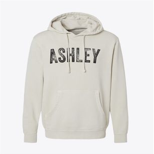 Ashley Illinois Timeless Retro Pigment-Dyed Hoodie