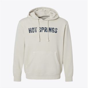 Hot Springs Arkansas Timeless Retro Pigment-Dyed Hoodie