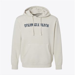 Ocean Isle Beach North Carolina Timeless Retro Pigment-Dyed Hoodie