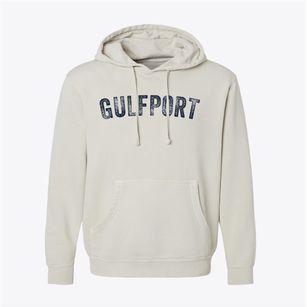 Gulfport Mississippi Timeless Retro Pigment-Dyed Hoodie