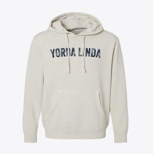 Yorba Linda California Timeless Retro Pigment-Dyed Hoodie
