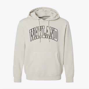 Wayland New York Trendy Block Pigment-Dyed Hoodie
