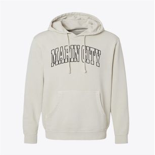 Marin City California Trendy Block Pigment-Dyed Hoodie
