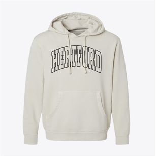 Hertford North Carolina Trendy Block Pigment-Dyed Hoodie