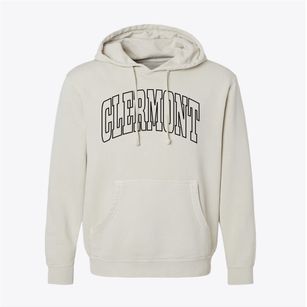 Clermont New York Trendy Block Pigment-Dyed Hoodie