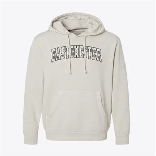 Eastchester New York Trendy Block Pigment-Dyed Hoodie