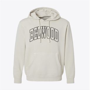 Belwood North Carolina Trendy Block Pigment-Dyed Hoodie