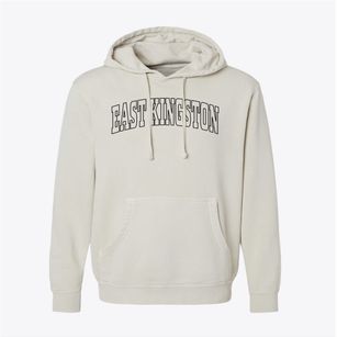 East Kingston New York Trendy Block Pigment-Dyed Hoodie