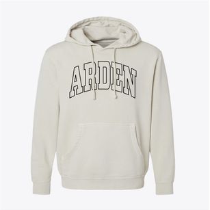 Arden Delaware Trendy Block Pigment-Dyed Hoodie