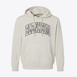 Blenheim New York Trendy Block Pigment-Dyed Hoodie