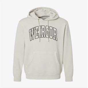 Weirgor Wisconsin Trendy Block Pigment-Dyed Hoodie