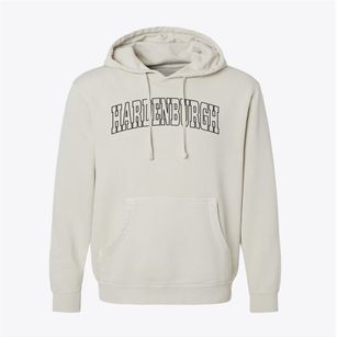 Hardenburgh New York Trendy Block Pigment-Dyed Hoodie