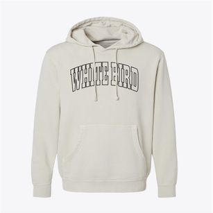 White Bird Idaho Trendy Block Pigment-Dyed Hoodie