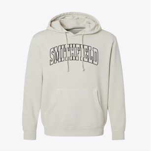 Smithfield North Carolina Trendy Block Pigment-Dyed Hoodie