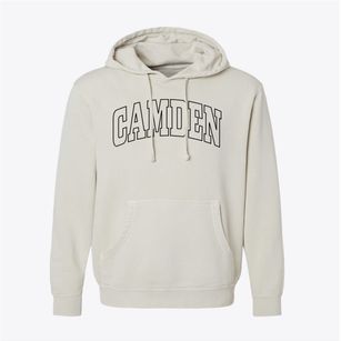 Camden New Jersey Trendy Block Pigment-Dyed Hoodie