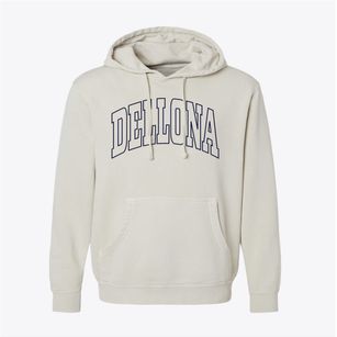 Dellona Wisconsin Trendy Block Pigment-Dyed Hoodie