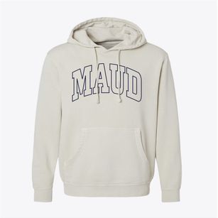 Maud Oklahoma Trendy Block Pigment-Dyed Hoodie