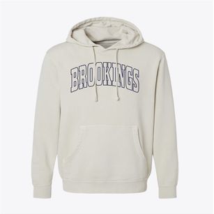 Brookings South Dakota Trendy Block Pigment-Dyed Hoodie