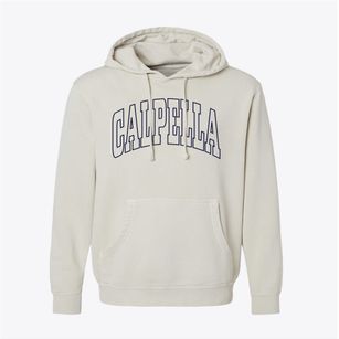 Calpella California Trendy Block Pigment-Dyed Hoodie
