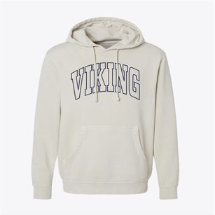 Viking Minnesota Trendy Block Pigment-Dyed Hoodie