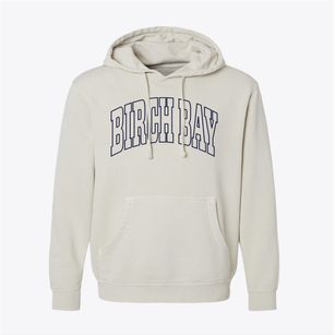 Birch Bay Washington Trendy Block Pigment-Dyed Hoodie