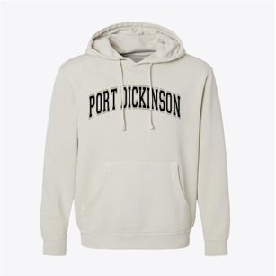 Port Dickinson New York Varsity Pigment-Dyed Hoodie