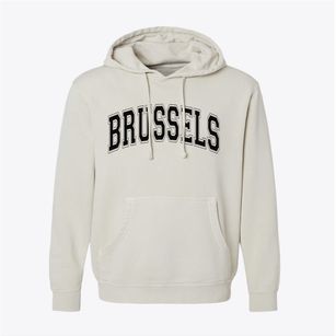 Brussels Wisconsin Varsity Pigment-Dyed Hoodie