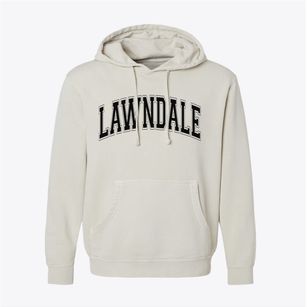Lawndale North Carolina Varsity Pigment-Dyed Hoodie