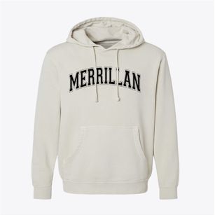 Merrillan Wisconsin Varsity Pigment-Dyed Hoodie