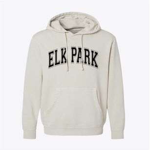 Elk Park North Carolina Varsity Pigment-Dyed Hoodie