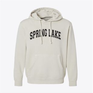 Spring Lake North Carolina Varsity Pigment-Dyed Hoodie