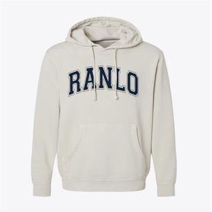 Ranlo North Carolina Varsity Pigment-Dyed Hoodie