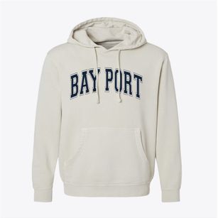 Bay Port Michigan Varsity Pigment-Dyed Hoodie
