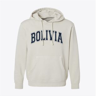 Bolivia North Carolina Varsity Pigment-Dyed Hoodie