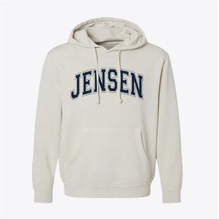 Jensen Utah Varsity Pigment-Dyed Hoodie