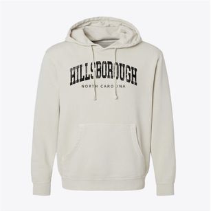 Hillsborough North Carolina Urban Vibe Pigment-Dyed Hoodie