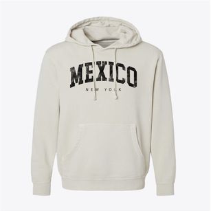 Mexico New York Urban Vibe Pigment-Dyed Hoodie