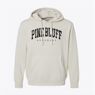 Pine Bluff Arkansas Urban Vibe Pigment-Dyed Hoodie