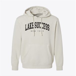 Lake Success New York Urban Vibe Pigment-Dyed Hoodie
