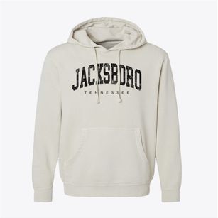 Jacksboro Tennessee Urban Vibe Pigment-Dyed Hoodie